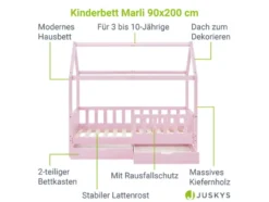 Kinderbett »Marli«, im skandinavischen Design