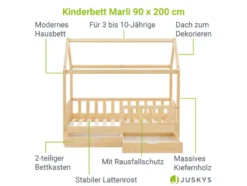 Kinderbett »Marli«, im skandinavischen Design