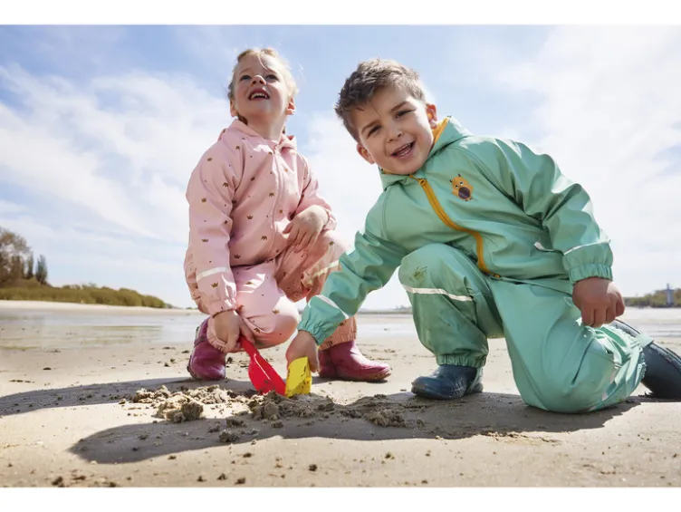 Kinder Blinkregenstiefel mit weichem Warmfutter