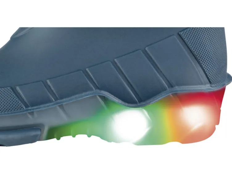 Kinder Blinkregenstiefel mit weichem Warmfutter