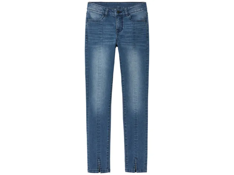 Kinder Mädchen Jeans, Skinny Fit, normale Leibhöhe