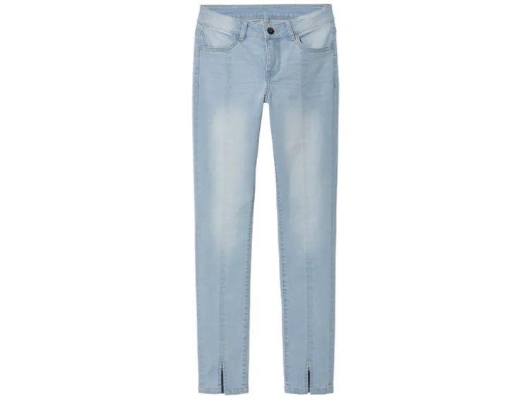 Kinder Mädchen Jeans, Skinny Fit, normale Leibhöhe