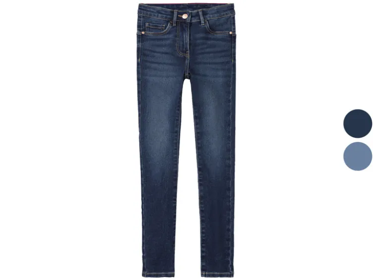Kinder Mädchen Jeans, Super Skinny Fit, mit hoher Leibhöhe