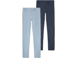 Kinder Mädchen Leggings, 2 Stück, hoher Baumwollanteil