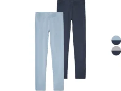 Kinder Mädchen Leggings, 2 Stück, hoher Baumwollanteil