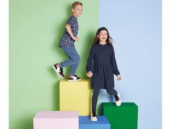 Kinder Mädchen Leggings, 2 Stück, hoher Baumwollanteil