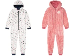 Kinder Mädchen Overall mit Kapuze