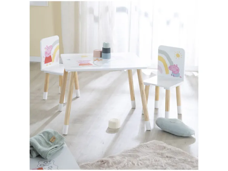 Kindersitzgruppe »Peppa Pig«, mit zwei Stühlen und einem Tisch