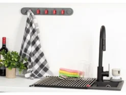 Klebleiste mit 5 Haken