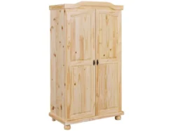 Kleiderschrank im Landhausstil, aus lackiertem Massivholz