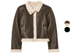 Kleinkinder Kinder Bikerjacke in Velourslederoptik
