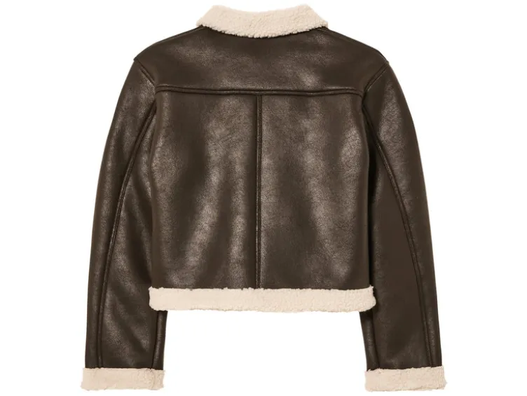Kleinkinder Kinder Bikerjacke in Velourslederoptik