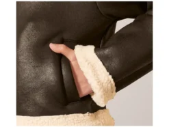 Kleinkinder Kinder Bikerjacke in Velourslederoptik