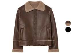 Kleinkinder Kinder Bikerjacke in Velourslederoptik