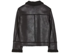 Kleinkinder Kinder Bikerjacke in Velourslederoptik