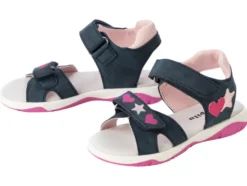Kleinkinder Mädchen Sandalen mit Lederdecksohle