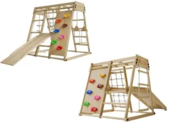 Klettergerüst für Kinder mit Rutsche