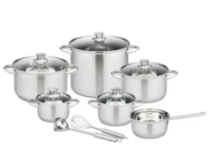 Kochtopf-Set Rigo, 13-teilig, Edelstahl
