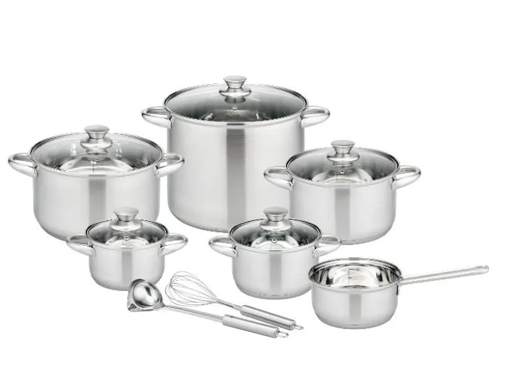 Kochtopf-Set Rigo, 13-teilig, Edelstahl