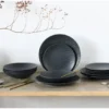 Kombiservice »Waves Black«, 12-teilig