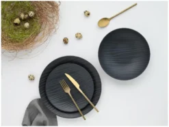 Kombiservice »Waves Black«, 12-teilig