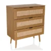 Kommode BOHEO Rattangeflecht Eiche