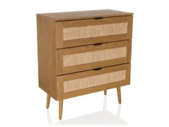 Kommode BOHEO Rattangeflecht Eiche