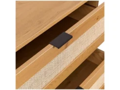 Kommode BOHEO Rattangeflecht Eiche