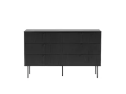 Kommode KARBY 4 Schubladen Schwarz