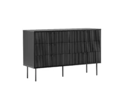 Kommode KARBY 4 Schubladen Schwarz