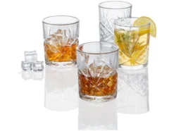 Kristall-Whiskey- /Longdrinkgläser, 4er-Set