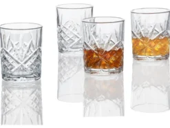 Kristall-Whiskey- /Longdrinkgläser, 4er-Set