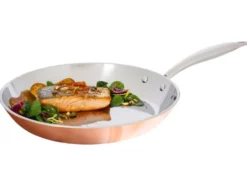 Kupferpfanne, Ø 28 cm, Edelstahl mit Kupferschicht