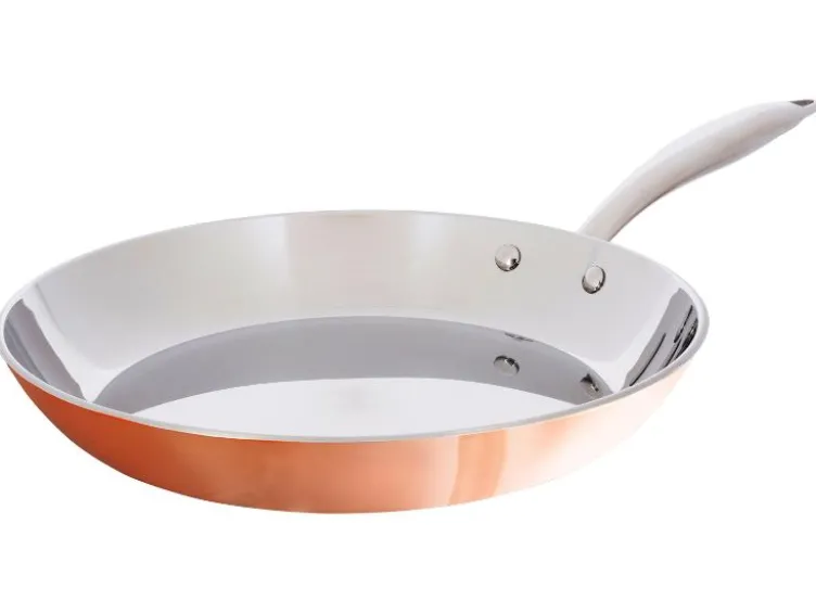 Kupferpfanne, Ø 28 cm, Edelstahl mit Kupferschicht