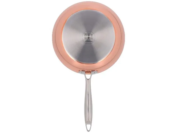 Kupferpfanne, Ø 24 cm, Edelstahl mit Kupferschicht