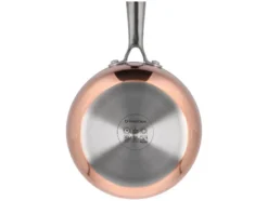 Kupfer-Stielkasserolle, Ø 16 cm, Edelstahl mit Kupferschicht