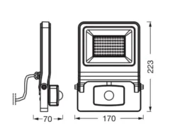 LED-Außenstrahler »Endura Flood Sensor«, mit Bewegungsmelder
