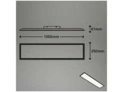 LED Decken-Panel, dimmbar, Farbtemperatursteuerung 1 x 0,25m