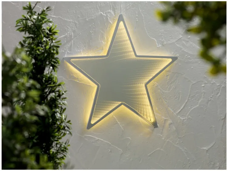 LED-Dekoration mit weihnachtsmotiv