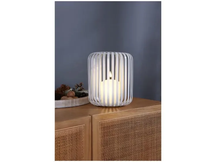 LED-Kerzenlaterne mit Flackereffekt
