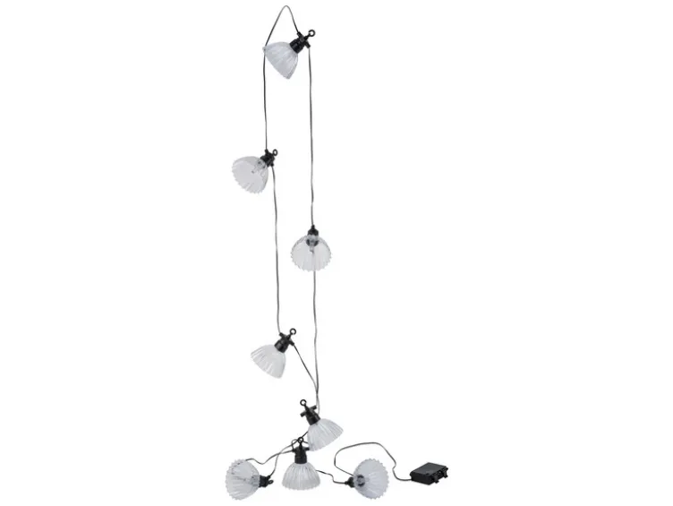 LED-Lichterkette, 8 Lampenschirmen