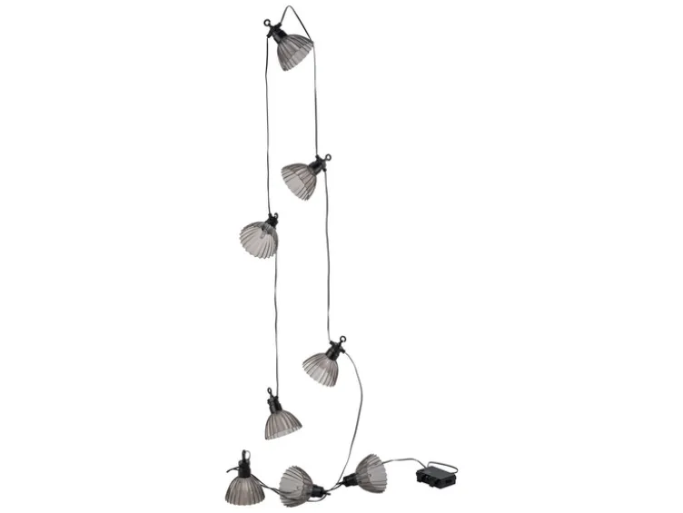 LED-Lichterkette, 8 Lampenschirmen