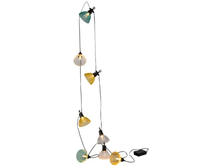 LED-Lichterkette, 8 Lampenschirmen