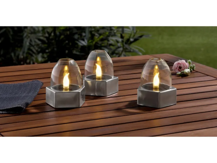 LED Solarleuchten / Tischleuchten, 3 Stück