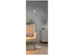 LED-Stehleuchte, mit neig- und schwenkbarem Kopf