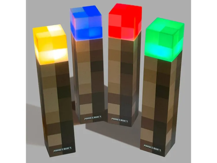 LED Tischlampe / Fackel, mit Wandhalterung