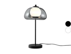 LED-Tischleuchte, Lampenschirm aus hochwertigem Glas