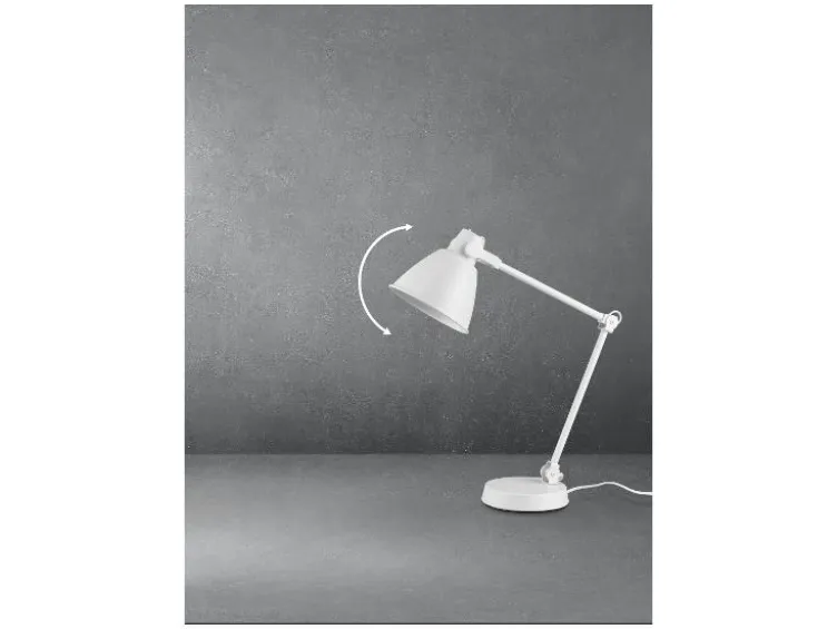 LED-Tischleuchte, mit neigbarem Federgelenk-Arm
