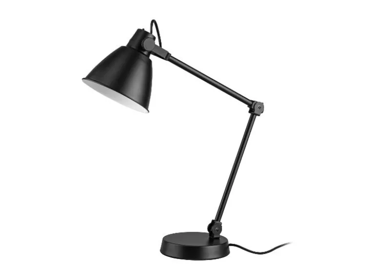 LED-Tischleuchte, mit neigbarem Federgelenk-Arm