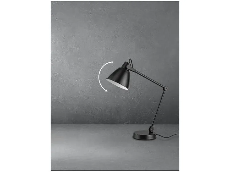 LED-Tischleuchte, mit neigbarem Federgelenk-Arm